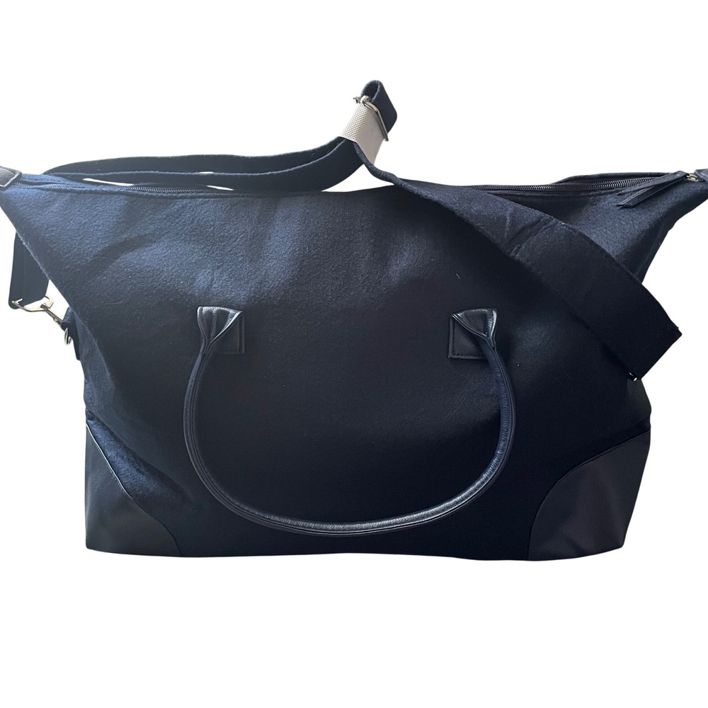 DSW Blue‎ Felt Weekender Tote Bag